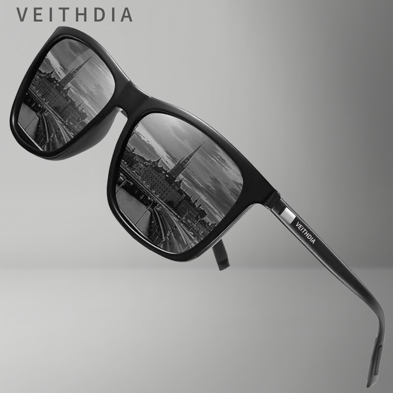 Gafas de sol polarizadas fotocromáticas de aluminio para hombre HD UV400 gafas de conducción retro