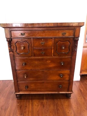 Antique Tallboy With 8 Drawers 47 Chest Of Drawers Antiques