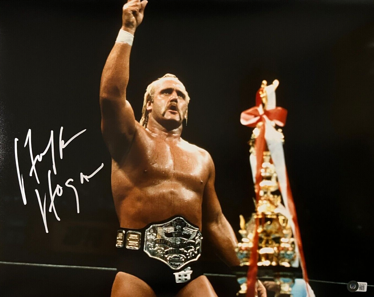 Png Wwe Icons Wwe Network Hulk Hogan Signed 16x20 Photo WWE WCW