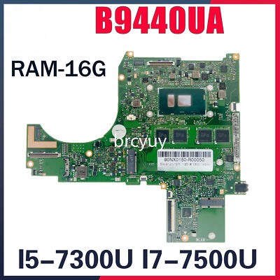 B9440 Motherboard For ASUS PRO B9440UA B9440U B9440UAV I7-7500U 8G or 16G RAM