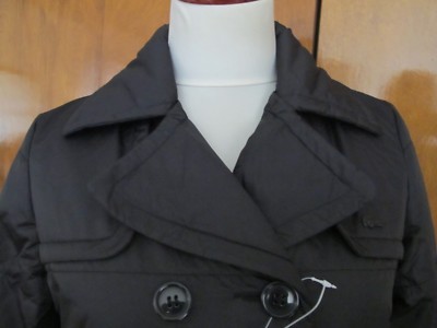 Lacoste Black Water Resistant Breathable Women's Jacket Coat New