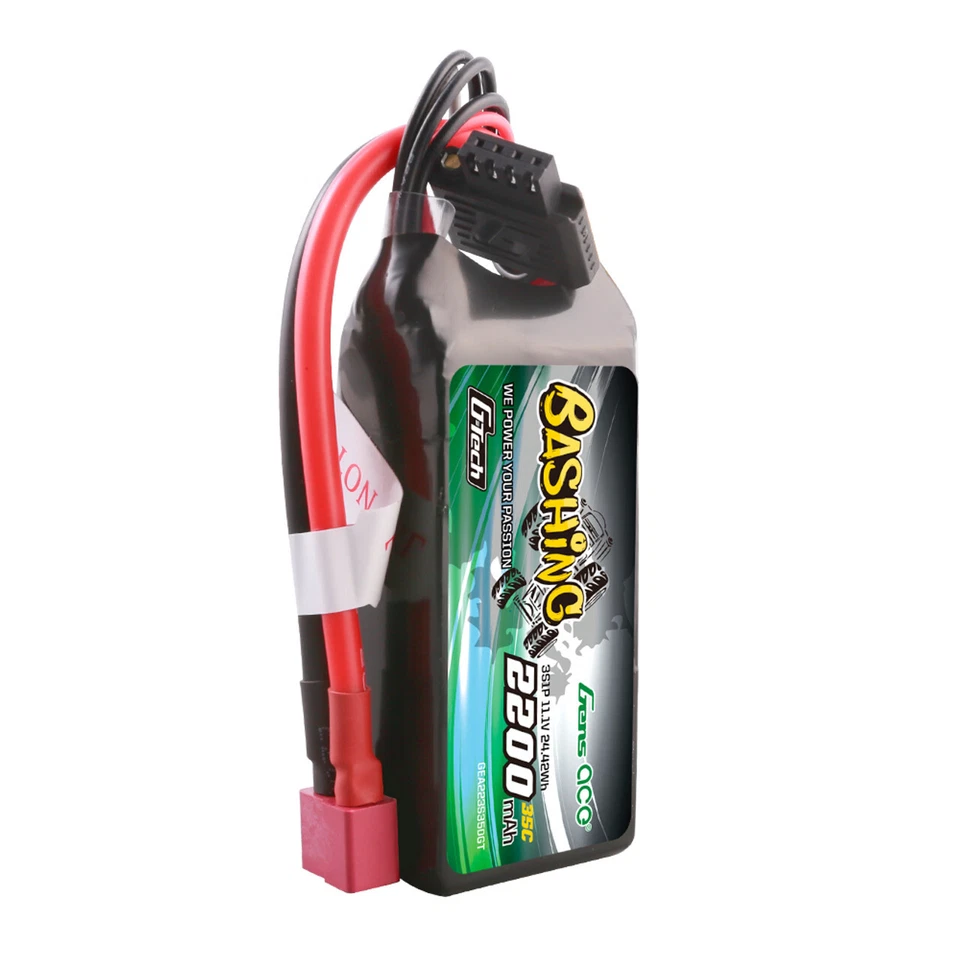 4X GensAce Bashing 2200mAh 11.1V 35C G-Tech 3S Lipo Battery Deans For RC Crawler - Image 2 of 4