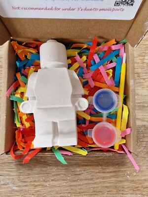 Magnet Lego Figur Party Favour, gefüllte Partytüte mit Geschenkaufkleber