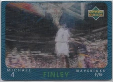 1997-98 Upper Deck Diamond Vision Michael Finley Card #6 Mavericks