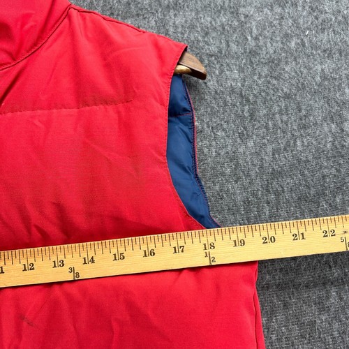 Lord And Taylor The Mans Shop Down Vest Puffer Mens Small Red Vintage USA Gorp - Picture 8 of 10
