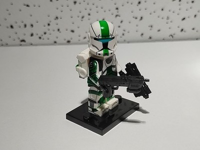 Custom Lego Star Wars Clone Republic Commando Green RC-1140  Delta Squad Fixer 