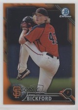 2016 Bowman Chrome Prospects Orange Refractor 14/25 Phil Bickford #BCP72 h7i