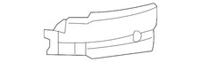 Genuine GM Front Driver Side Bumper Impact Bar Extension 22737638