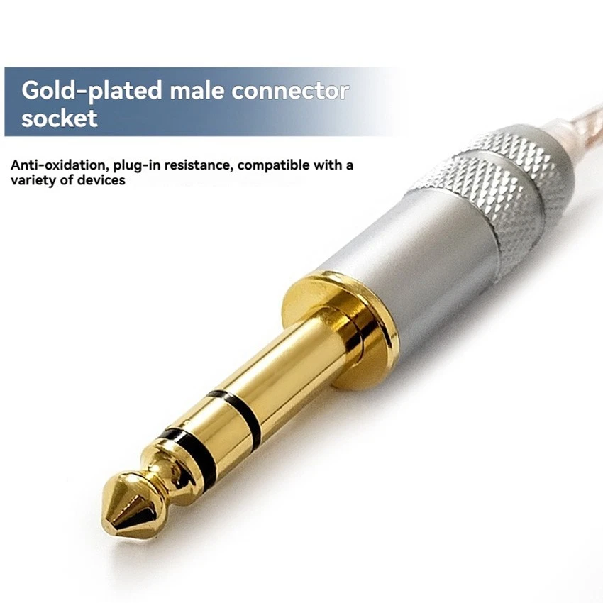 Adapter Cable 6.35mm Male to 4.4mm Female Hi-Fi Balance Interconnect Audio Cable - Image 2 of 4