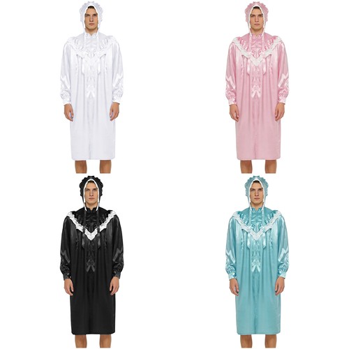 Pigiama da notte uomo camicia da notte araba camicia da notte vittoriana araba - Foto 1 di 34