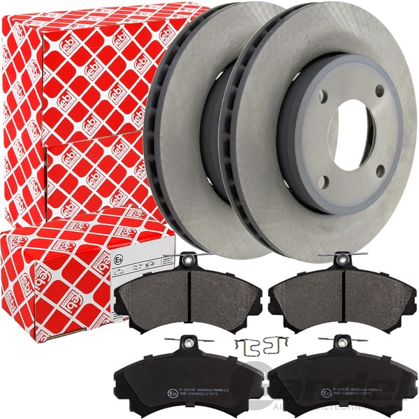 Febi Bremsscheiben Ø256Mm BelÄGe Vorne FüR Smart Forfour 454 Mitsubishi Colt 6+7-image