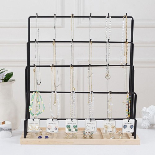 5 Layer Storage Rack 30 Hooks Jewelry Holder Jewelry Organizer Bracelet - Picture 6 of 10