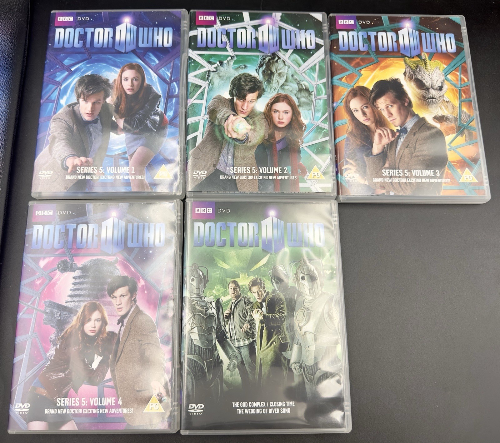 Bundle of 5 Doctor Who DVD Volumes Series 5 Volume 1-4 & Series 6 Part 2B