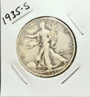 Liberty Walking Half Dollar 1935 San Francisco Silver Circulated Coin