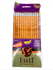 NEW OLD STOCK Vintage 1997 Berol EAGLE No. 2 HB 12 Pencils + BONUS Yikes Pencil