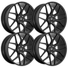 Set-4 Asanti Abl-27 Dynasty 22x9 5x4.55x114.3 Black 32mm Wheels Rims 22 Inch