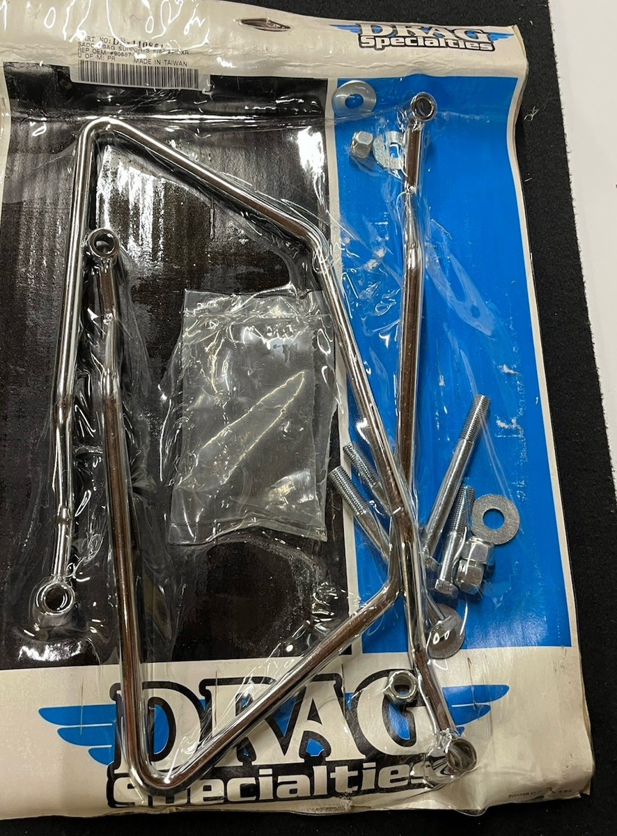 Drag Specialties Chrome Saddlebag Supports for '82-'00 FXR Model