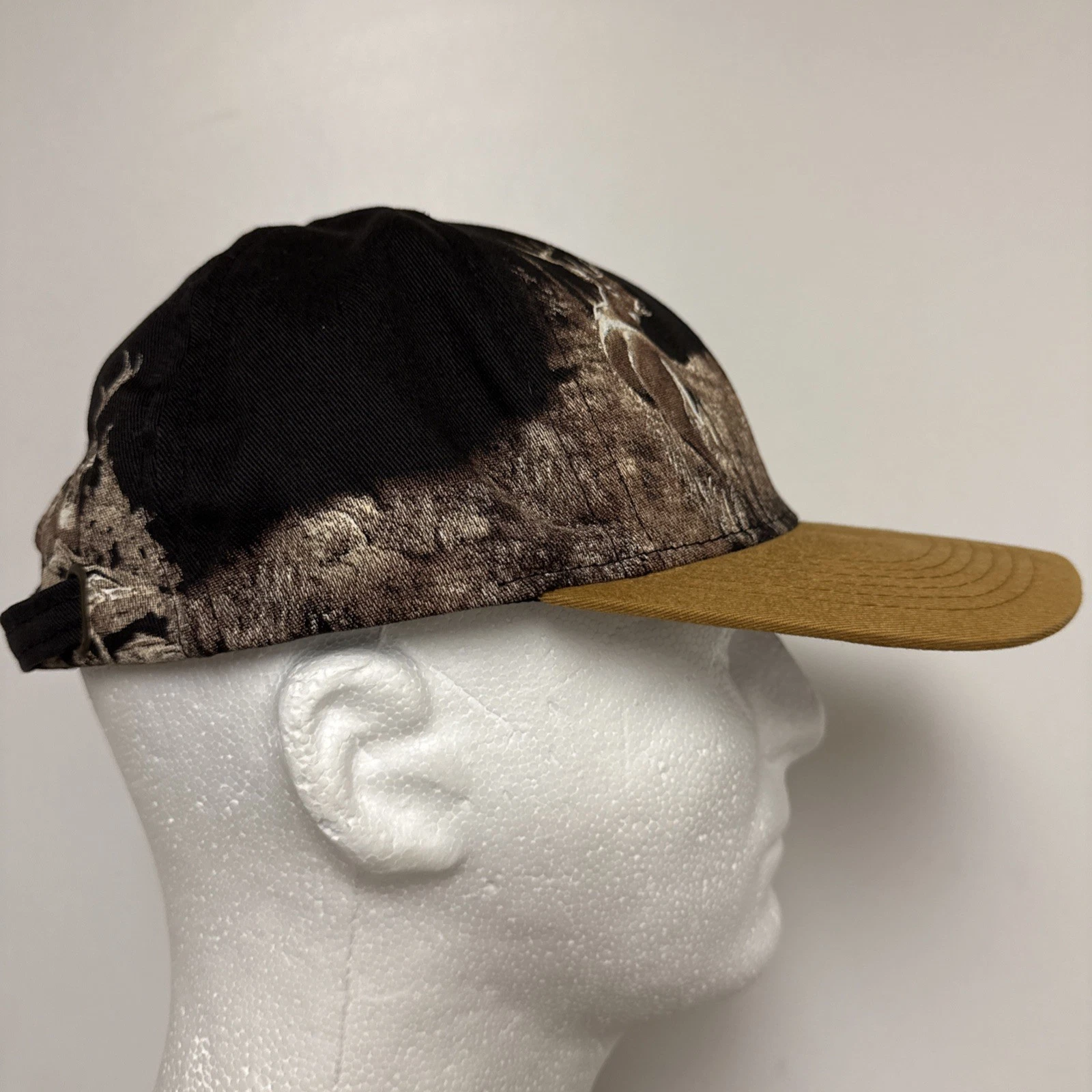 Vintage Buckmasters Embroidered Logo AOP Wraparound Print Hat Adjustable Cap