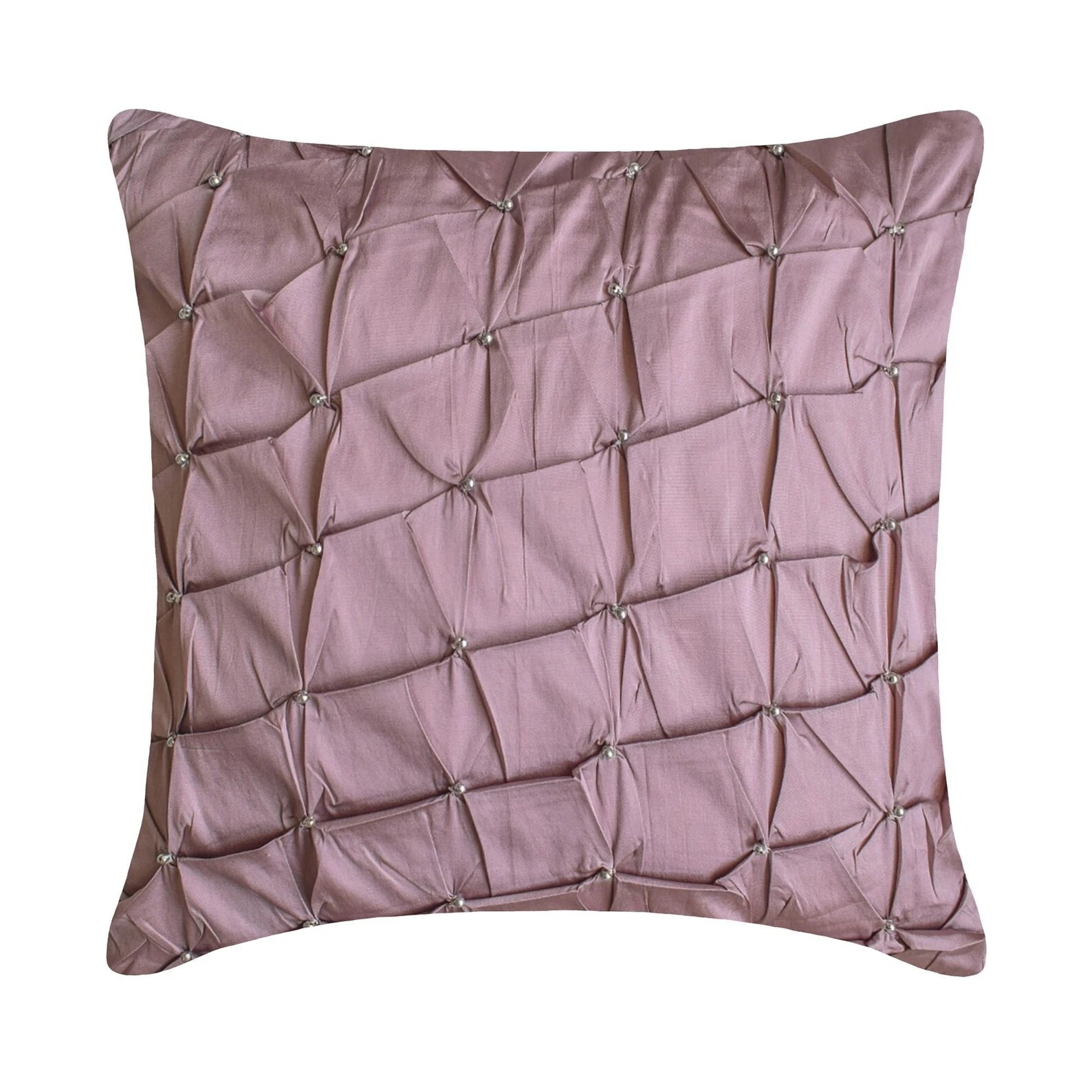 Pillow Cover Purple 16"x16", Square Taffeta Solid Color - Lavender Texture