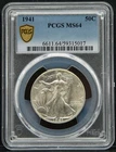 1941 Walking Liberty Half Dollar - PCGS Graded MS64