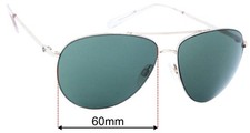 SFx Replacement Sunglass Lenses fits Von Zipper Wingding - 60mm Wide