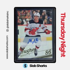 2025 UPPER DECK FLEER ULTRA #147 JACK HUGHES SP RAINBOW FOIL AUTO GOLD 1/1