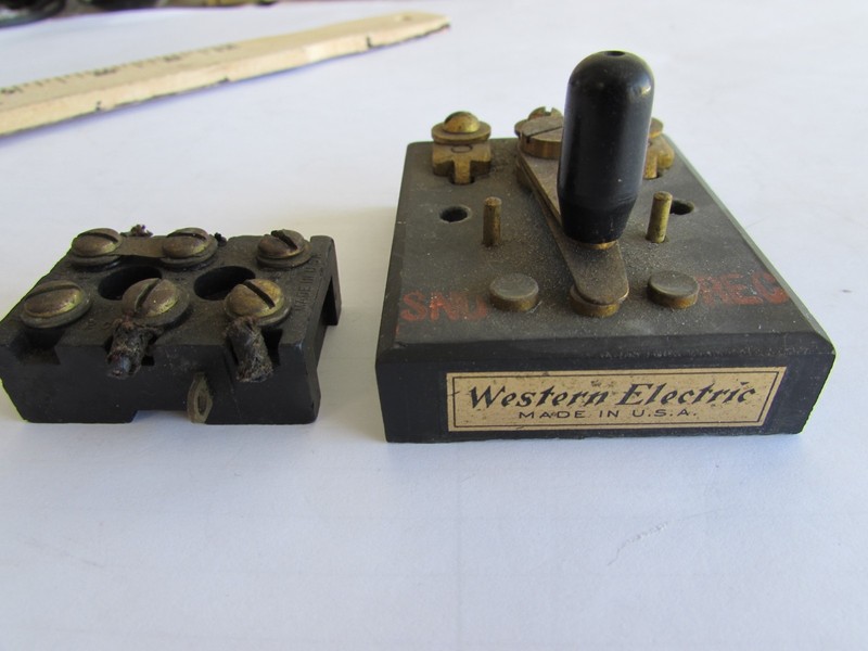 Western Electric Miniature Vintage Brass  Telegraph Strap Key Early 1900's