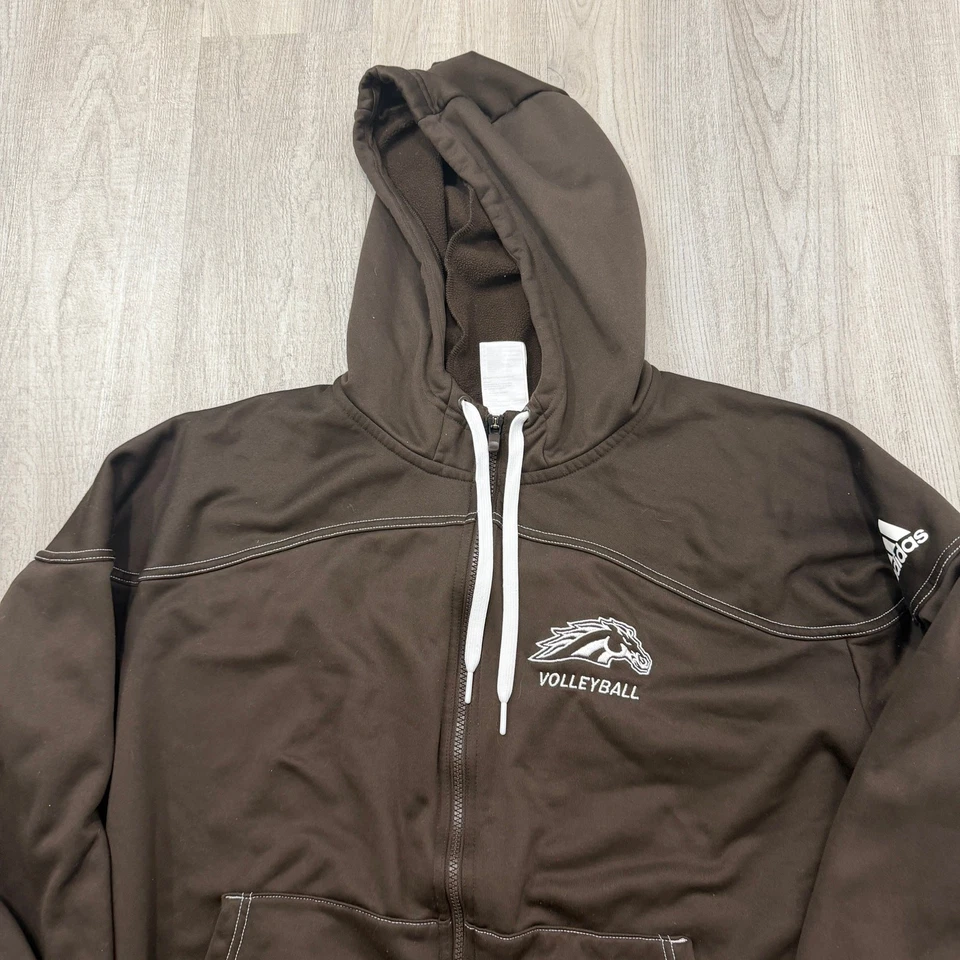 Adidas Western Michigan Broncos Sudadera con Capucha Para Hombre 2XL Marrón Voleibol Sudadera WMU Foto 2 de 4