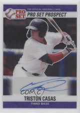 2021 Leaf Pro Set Metal 1990 Base Purple Wave 15/20 Triston Casas Auto 13o1