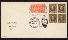 1925 15c Motorcycle Special Delivery (Scott E13) - Worden FDC TB952