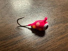 Tungsten Pink raised epoxy fishing jigs 5mm lot of 10