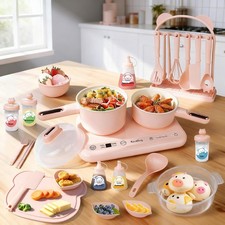 Mini Cooking Sets Real Kitchen for Food Making, Junior Easy Montessori Educat...