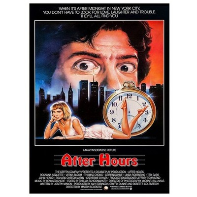 After Hours Midnight New York Vintage Movie Poster
