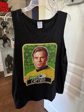 William Shatner Star Trek large Tank Top Shirt Lucky Captain New