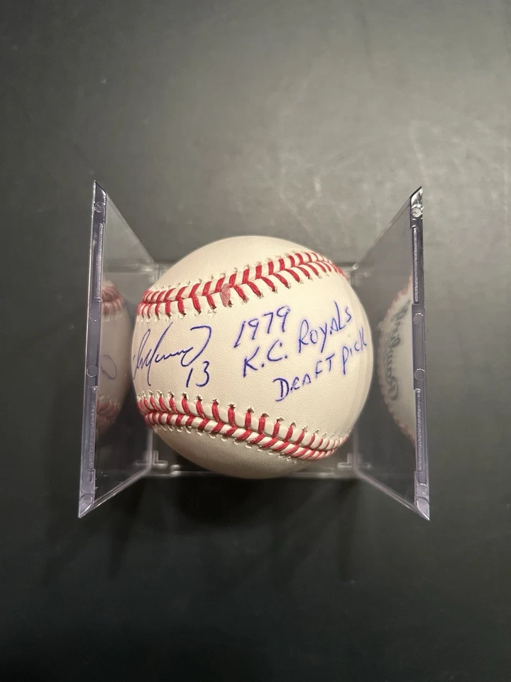 Béisbol firmado autografiado por Dan Marino certificado JSA Kansas City Royals selección del draft Foto 2 de 3