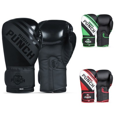 Boxing Gloves for Men & Women   Faux Leather Muay Thai, Kickboxing, MMA Gloves