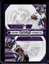 2020 Panini Contenders Justin Jefferson Jeff Gladney Round Numbers RC #RN-JG