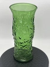 E.O. Brody Co. Cleveland USA Green Glass Vase Vintage
