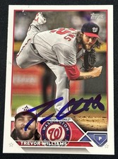 2023 Topps Update Signed Trevor Williams #US48 Nationals Autographed Auto Card
