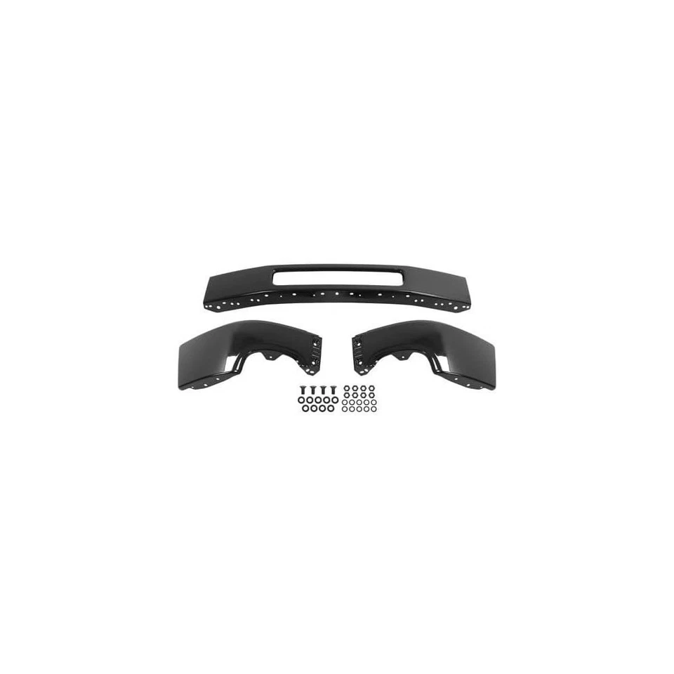 Front Bumper For 2011-2014 GMC Sierra 2500 HD Sierra 3500 HD Painted Black Steel - Image 3 of 4