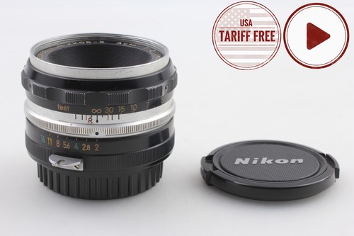 Tick Mark 9 Blades [Near MINT]  Nikon Nikkor S Auto 5cm 50mm f/2 Lens From JAPAN