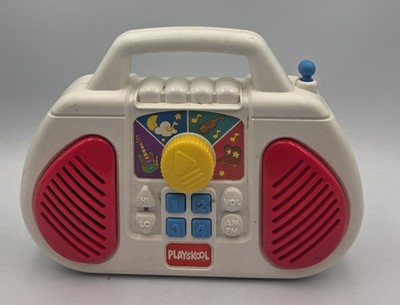 Vtg Playskool Boom Box Toy Radio (Tested and Working) ~Plays Various Melodies~