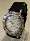 Vintage SEIKO Scuba 5H25-6000 Quartz White Dial D 39mm SS Mens Diver Watch Works