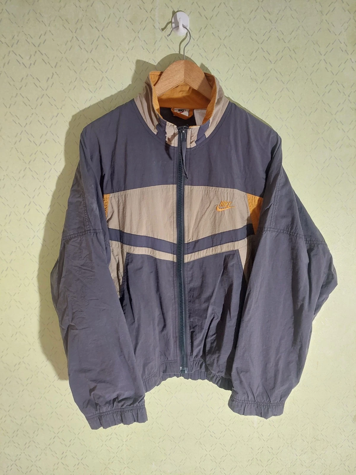 Vintage Nike Track Jacket Zip Up Size L 90s