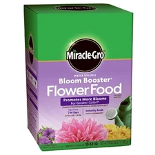 Miracle-Gro 1-Pound 1360011 Water Soluble Bloom Booster Flower Food, 10-52-10, 1