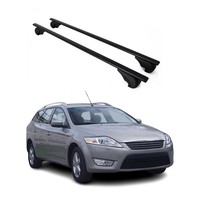 DachträGer GrundträGer FüR Ford Mondeo Turnier 2007-2010 PRE-FL 75Kg Schwarz 2X