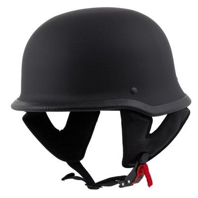 Milwaukee Helmets MPH9740DOT Motorrad DOT German Style Matte Black Half Face