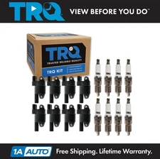 TRQ Ignition Coils & Spark Plugs Fits 06-16 Cadillac 05-19 Chevrolet 13-19 GMC