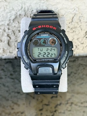Casio G-Shock DW6900-1V Digital Quartz Watch Black/Red/Blue Pre-Owned
