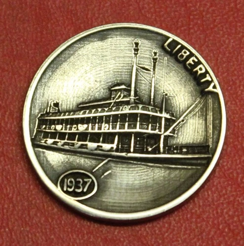 HOBO Buffalo Nickel Riverboat Real US Nickel